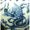 Image 2 : 19th C CHINESE BLUE & WHITE XUANTONG DRAGONS VASE