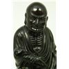 Image 2 : CHINESE CARVED WOOD FIGURE OF SEATED IMMORTAL