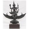 Image 1 : THAI FIGURAL BRONZE SCULPTURE OF VISHNU & GARUDA