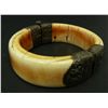 Image 3 : 5 ANTIQUE THAI MAMMOTH IVORY HINGED BANGLES