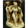 Image 2 : CHINESE CARVED IVORY NUDE FEMALES GROUP FIGURE