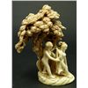 Image 3 : CHINESE CARVED IVORY NUDE FEMALES GROUP FIGURE