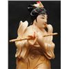 Image 2 : 2 CHINESE CARVED IVORY POLYCHROMED MAIDEN FIGURES