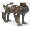 Image 3 : 18th/19th C ASIAN BRONZE FOO DOG SCULPTURES