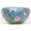 Image 2 : LARGE CHINESE CLOISONNE BIRDS & INSECTS BOWL