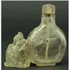 Image 1 : CHINESE CARVED ROCK CRYSTAL SNUFF BOTTLE
