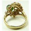 Image 7 : 18K YELLOW GOLD AND JADE FLORAL RING