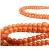 Image 4 : CHINESE CARVED RED CORAL BEADED NECKLACE
