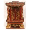 Image 8 : CHINESE CARVED GILT WOODEN TEMPLE STRUCTURE