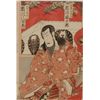 Image 6 : 4 JAPANESE SAMURAI SCENE WOODBLOCK PRINTS