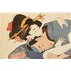 Image 5 : 3 JAPANESE EROTIC SCENE WOODBLOCK PRINTS