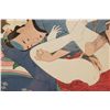 Image 6 : 3 JAPANESE EROTIC SCENE WOODBLOCK PRINTS