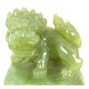 Image 2 : CHINESE HAND CARVED JADE LIDDED FOO DOG URN