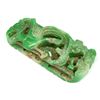 Image 2 : 6 CHINESE CARVED GREEN JADEITE TOGGLES