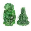 Image 3 : 6 CHINESE CARVED GREEN JADEITE TOGGLES