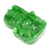 Image 4 : 6 CHINESE CARVED GREEN JADEITE TOGGLES