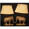 Image 1 : PAIR OF CHINESE CERAMIC ELEPHANT LAMPS