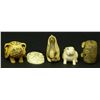Image 1 : 5 JAPANESE CARVED IVORY NETSUKE FIGURES
