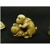 Image 3 : 5 JAPANESE CARVED IVORY ANIMAL NETSUKE FIGURES