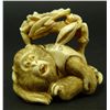 Image 3 : 4 JAPANESE CARVED IVORY NETSUKE & STUDY