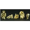 Image 1 : 5 JAPANESE CARVED IVORY NETSUKE & STUDIES