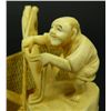 Image 5 : CHINESE HAND CARVED IVORY FISHERMAN GROUP FIGURE