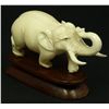 Image 1 : ANTIQUE HAND CARVED IVORY ELEPHANT