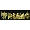 Image 1 : 5pc JAPANESE POLYCHROMED NETSUKE FIGURES