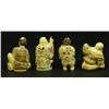 Image 6 : 4 JAPANESE POLYCHROMED NETSUKE FIGURES