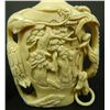 Image 3 : TWO CHINESE RELIEF CARVED IVORY SNUFF BOTTLES
