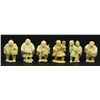 Image 1 : 6 JAPANESE CARVED IVORY NETSUKE FIGURES