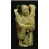Image 2 : 4 JAPANESE IVORY POLYCHROMED NETSUKE FIGURES