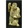Image 3 : 4 JAPANESE IVORY POLYCHROMED NETSUKE FIGURES