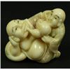 Image 5 : 4 JAPANESE IVORY POLYCHROMED NETSUKE FIGURES