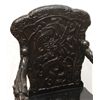 Image 3 : CHINESE CARVED AND LACQUERED BLACK ARMCHAIR