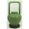 Image 1 : CHINESE RETICULATED CELADON CERAMIC LAMP