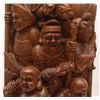 Image 3 : JAPANESE CARVED ROSEWOOD SCULPTURE OF IMMORTALS