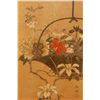 Image 3 : CHINESE OIL PAINTING ON SILK DEPICTING DOGWOOD