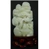 Image 1 : CHINESE CARVED HE-TIAN WHITE JADE GROUP CARVING