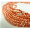 Image 4 : PINK CORAL 9 STRAND BEADED NECKLACE