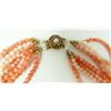 Image 5 : PINK CORAL 9 STRAND BEADED NECKLACE