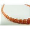Image 3 : PINK CORAL SINGLE STRAND BEADED NECKLACE