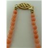 Image 4 : PINK CORAL SINGLE STRAND BEADED NECKLACE