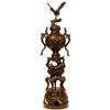 Image 1 : JAPANESE BRONZE 4pc DRAGON & EAGLE URN