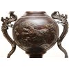 Image 3 : JAPANESE BRONZE 4pc DRAGON & EAGLE URN