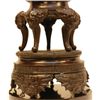Image 6 : JAPANESE BRONZE 4pc DRAGON & EAGLE URN