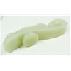 Image 5 : CHINESE CARVED WHITE JADE CHIH LUNG GARMENT HOOK