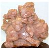 Image 4 : LARGE CHINESE ROSE QUARTZ FOO DOG & YOUNG CARVING