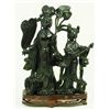 Image 1 : CHINESE CARVED JADE DOUBLE QUAN YIN GROUP