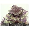 Image 2 : CHINESE RELIEF CARVED AMETHYST FLORAL LIDDED URN
